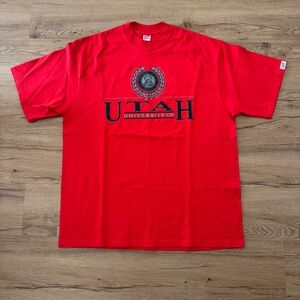 Vintage University Of Utah 90’s Soffe Shirts Tee Size XL